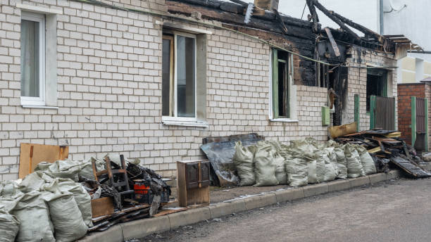 Professional Fire Damage Removal technician working in Monticello, MN